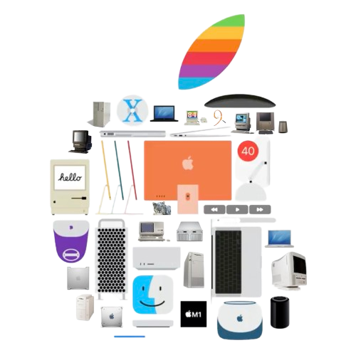 Apple 40 years logo