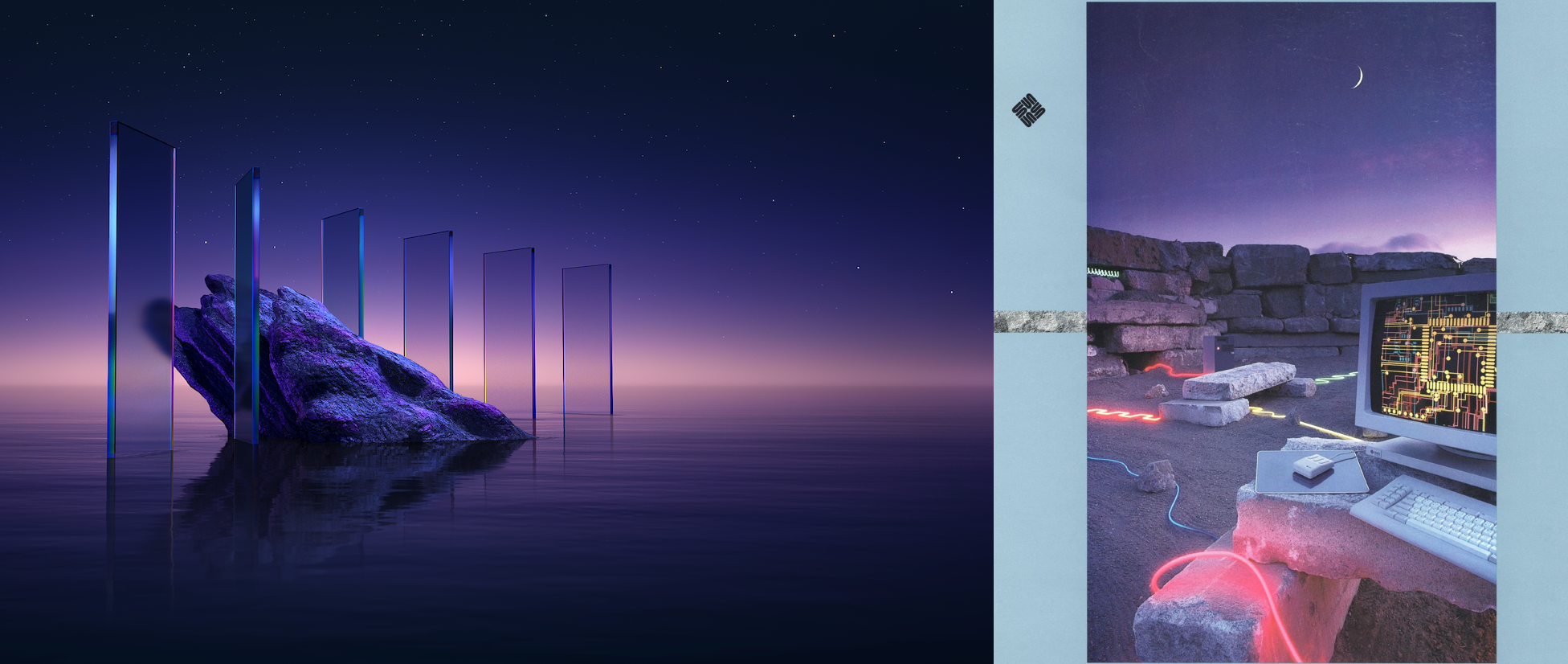 Dell Pro Max wallpaper vs UNIX ad